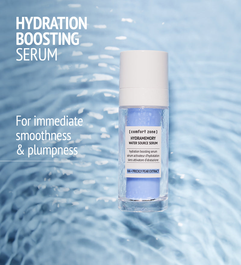 Comfort Zone: HYDRAMEMORY WATER SOURCE SERUM <p>Refillable hydration boosting serum -
