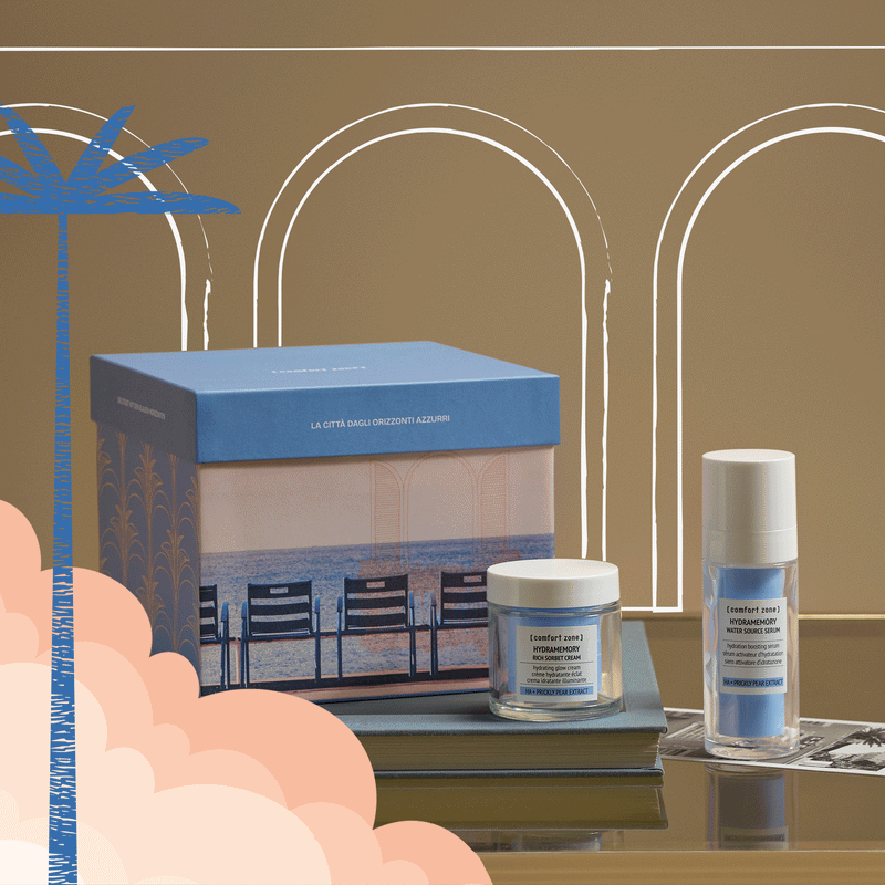 Comfort Zone: KIT THE CITY OF BLUE HORIZONS  Hydrating Glow-Boosting Face Kit -1.gif
