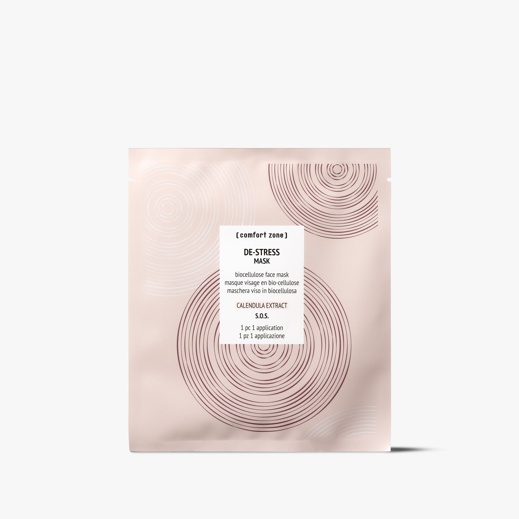 Comfort Zone: REMEDY De-Stress Mask  Bio-cellulose face mask for a soothing effect  -8004608530190
