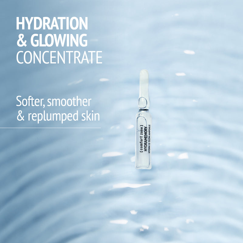 Comfort Zone: HYDRAMEMORY HYDRA &amp; GLOW AMPOULES Hydrating illuminating concentrate-
